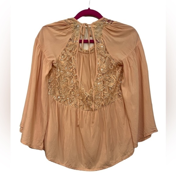 Soie’blu Embellished Lace Blouse size L - Picture 1 of 8